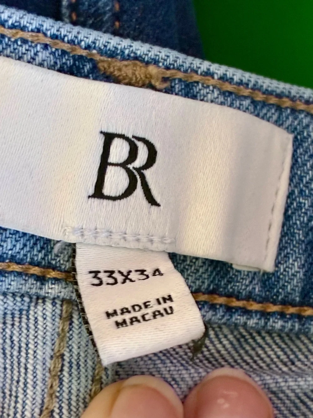 Banana Republic Men's Authentic Straight denim Jeans Blue light Wash 33x34